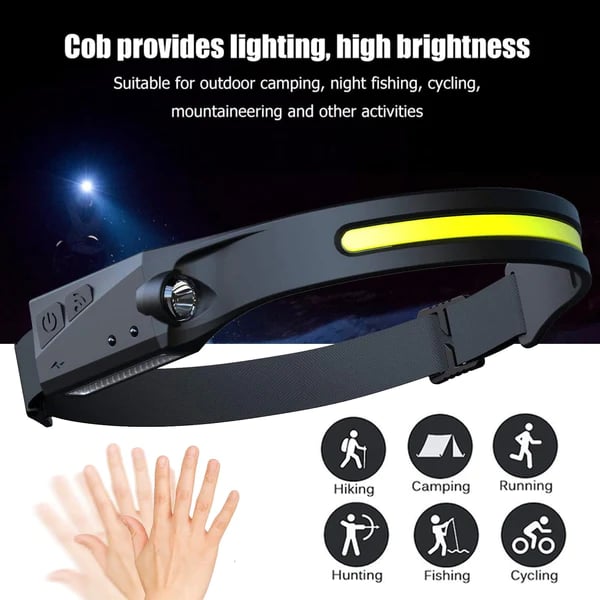 💡Wave Sensor Movimiento LED Headlight