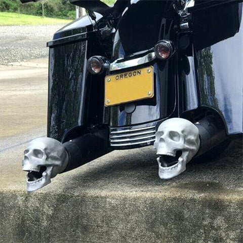 Skull exhaust tip