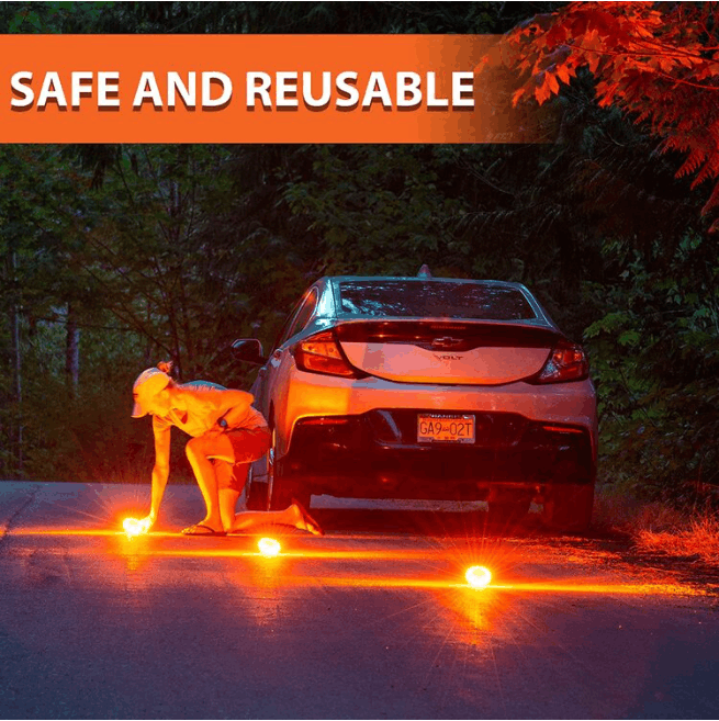 Led Road Flares Flashing Warning Light