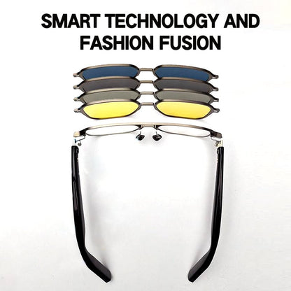 3-in-1 Magnetic Clip On Sunglasses for Men & Women