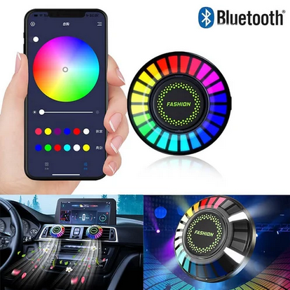 Bluetooth Car RGB Ambient Light USB Vehicle Rhythm Fragrance Lamp Strip Air Freshener