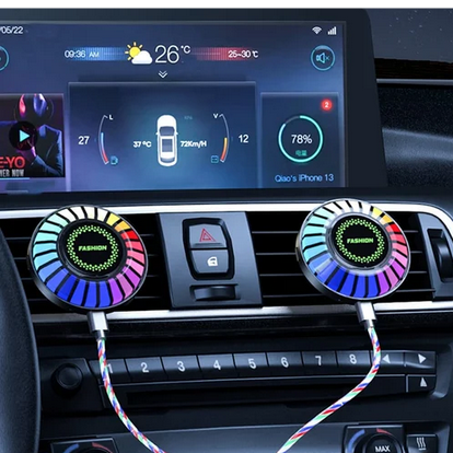 Bluetooth Car RGB Ambient Light USB Vehicle Rhythm Fragrance Lamp Strip Air Freshener