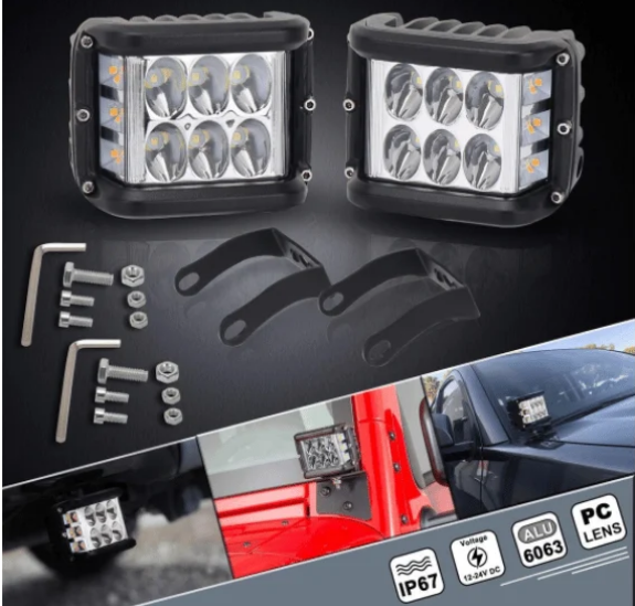 🔥Car Dual Sides LED Dual Color Light