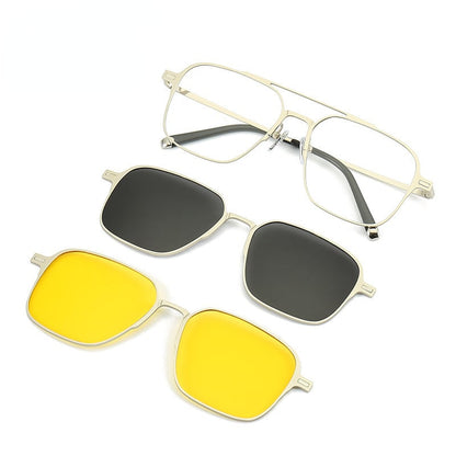 3-in-1 Magnetic Clip On Sunglasses for Men & Women