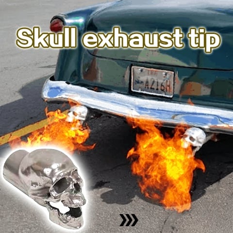 Skull exhaust tip