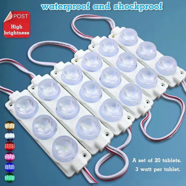 Super Bright Waterproof LED Lamp Truck Sidelight Strip 20PCS/Set （50% OFF）