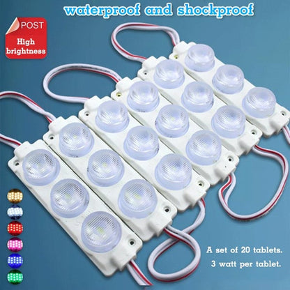 Super Bright Waterproof LED Lamp Truck Sidelight Strip 20PCS/Set （50% OFF）