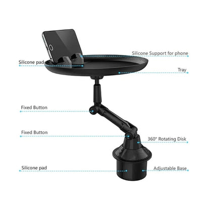 Car Cup Holder Swivel Tray